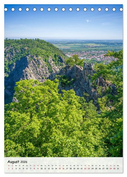 Produktbild: Das Bodetal - Der Grand Canyon des Ostens (Tischkalender 2026 DIN A5 hoch), CALVENDO Monatskalender