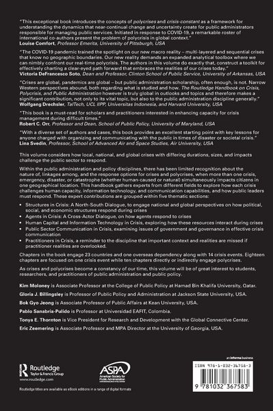 Produktbild: The Routledge Handbook on Crisis, Polycrisis, and Public Administration