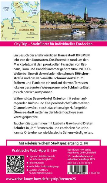 Produktbild: Reise Know-How CityTrip Bremen mit &Uuml;berseestadt und Bremerhaven