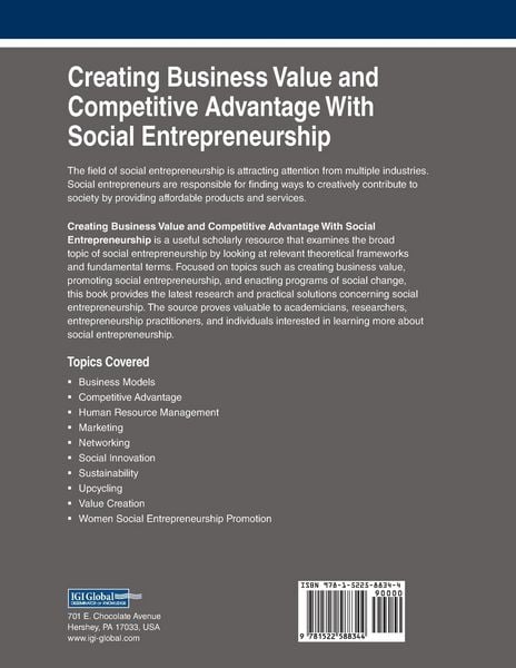 Produktbild: Creating Business Value and Competitive Advantage With Social Entrepreneurship