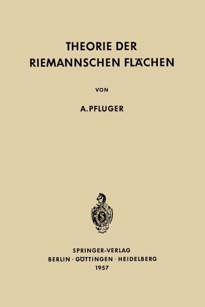 Produktbild: Theorie der Riemannschen Fl&auml;chen