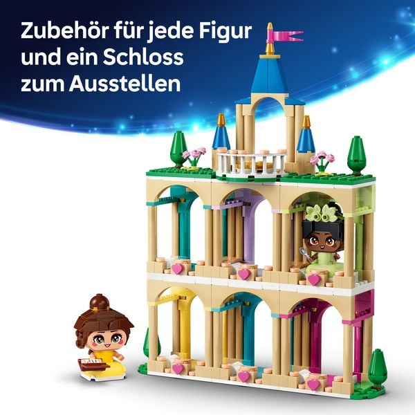 Produktbild: LEGO ǀ Disney Princess 43291 Die Mini-Prinzessinnen Belle und Tiana mit ihrem Schloss