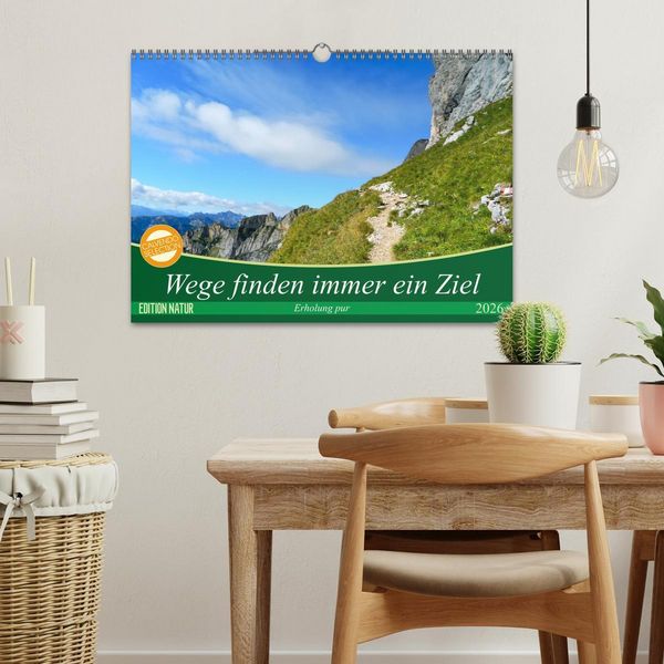 Produktbild: Wege finden immer ein Ziel (Wandkalender 2026 DIN A3 quer), CALVENDO Monatskalender