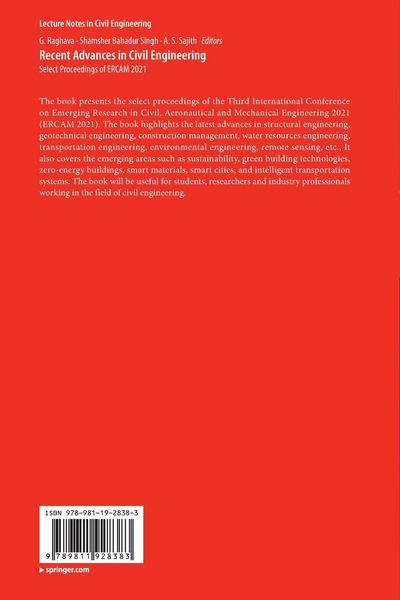 Produktbild: Recent Advances in Civil Engineering