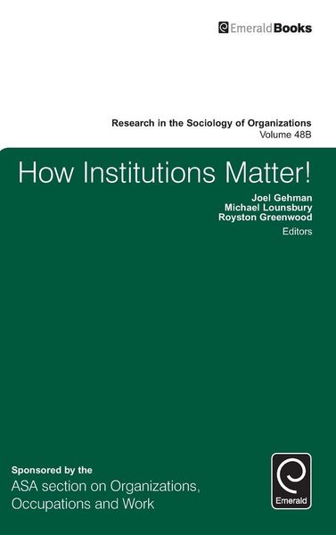 Produktbild: How Institutions Matter!