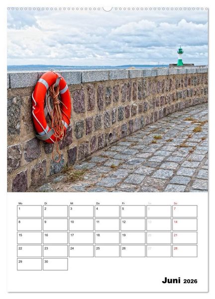 Produktbild: R&uuml;gen und Hiddensee - Bilder eines Sommers / Planer (Wandkalender 2026 DIN A2 hoch), CALVENDO Monatskalender