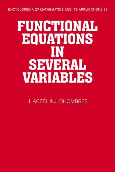 Produktbild: Functional Equations in Several Variables