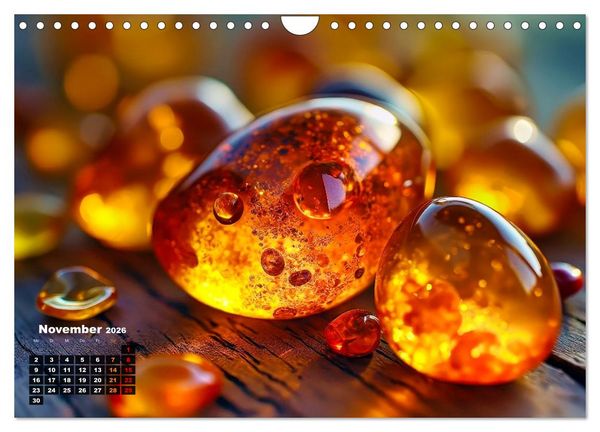 Produktbild: Bernstein mit Einschl&uuml;ssen (Wandkalender 2026 DIN A4 quer), CALVENDO Monatskalender