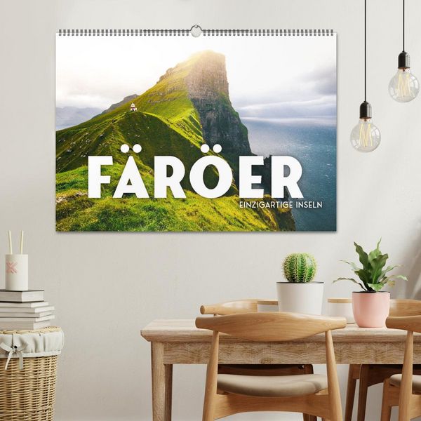 Produktbild: F&auml;r&ouml;er - Einzigartige Inseln (Wandkalender 2026 DIN A2 quer), CALVENDO Monatskalender