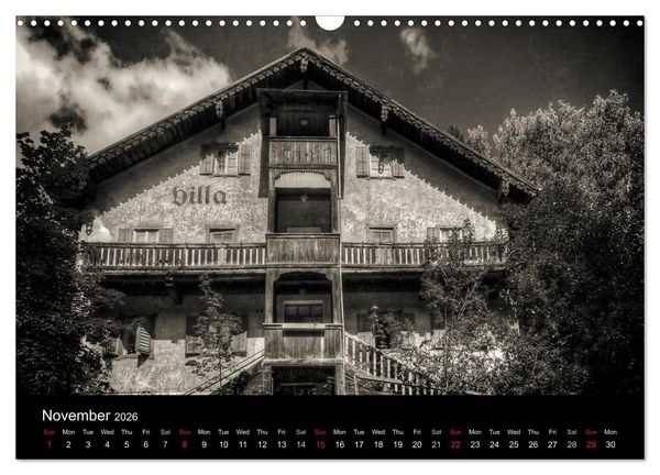 Produktbild: Abandoned Places Haunted Houses (Wall Calendar 2026 DIN A3 landscape), CALVENDO 12 Month Wall Calendar