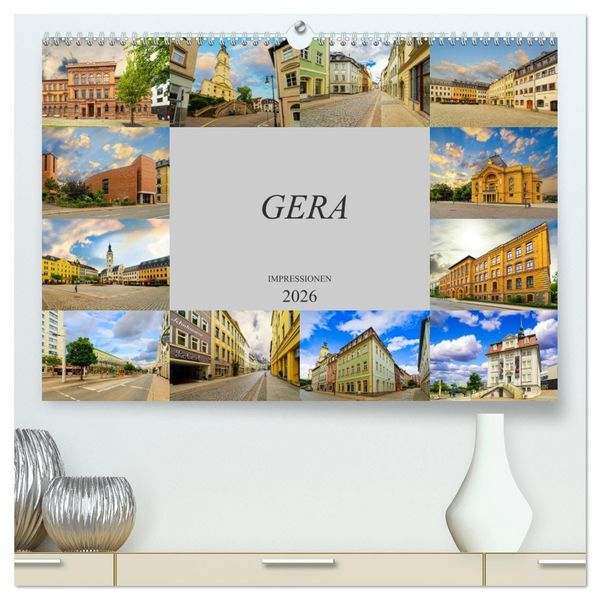 Produktbild: Gera Impressionen (hochwertiger Premium Wandkalender 2026 DIN A2 quer), Kunstdruck in Hochglanz