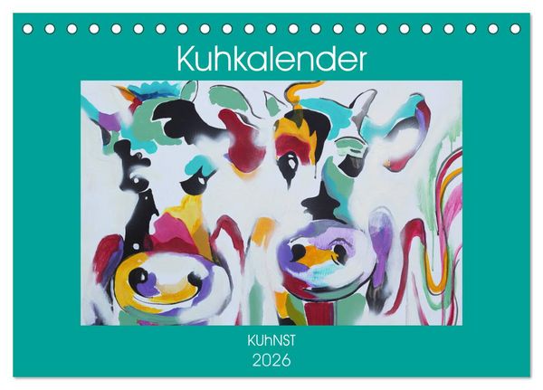 Produktbild: Kuhkalender (Tischkalender 2026 DIN A5 quer), CALVENDO Monatskalender
