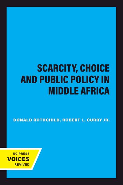 Produktbild: Scarcity, Choice and Public Policy in Middle Africa