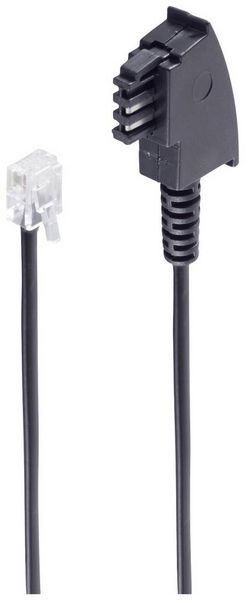 Produktbild: Shiverpeaks DSL Anschlusskabel [1x TAE-F-Stecker - 1x RJ11-Stecker 6p2c] 3m Schwarz