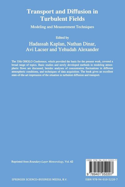 Produktbild: Transport and Diffusion in Turbulent Fields