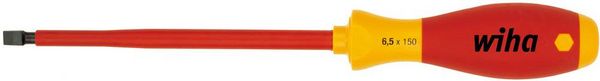 Produktbild: Wiha VDE Schlitz-Schraubendreher 00822 Klingenbreite: 3.5mm Klingenl&auml;nge: 100mm