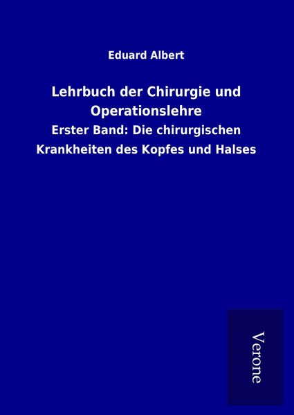 Produktbild: Lehrbuch der Chirurgie und Operationslehre