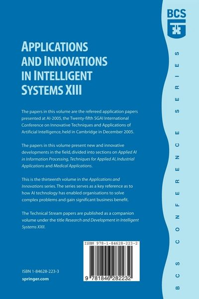 Produktbild: Applications and Innovations in Intelligent Systems XIII