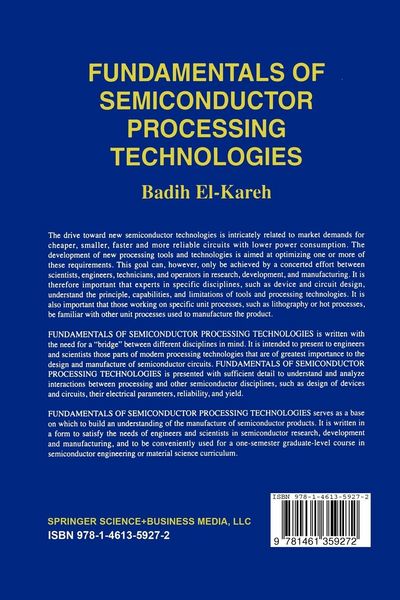 Produktbild: Fundamentals of Semiconductor Processing Technology