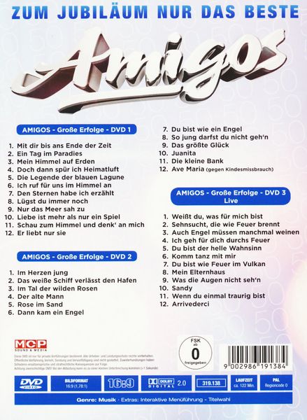Produktbild: Amigos - Grosse Erfolge [3 DVDs]