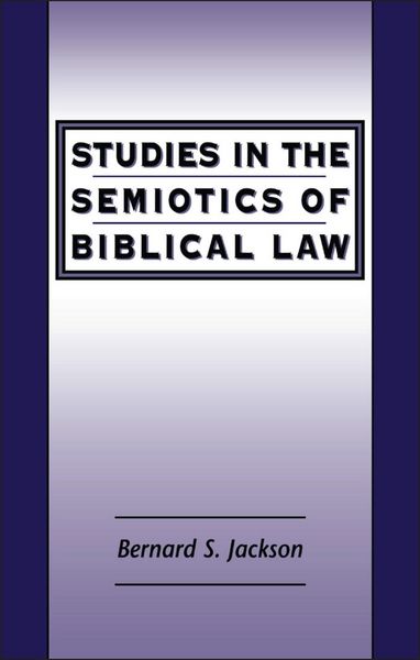 Produktbild: Studies in the Semiotics of Biblical Law