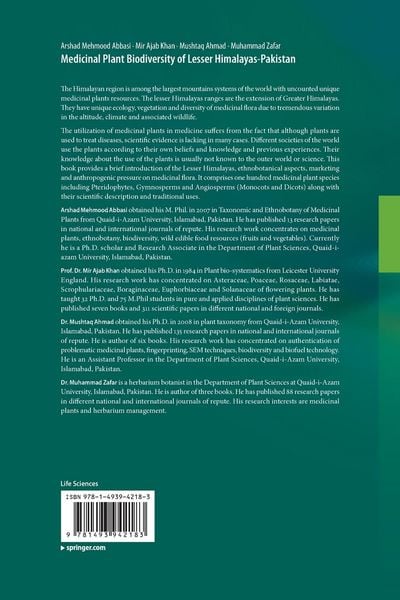 Produktbild: Medicinal Plant Biodiversity of Lesser Himalayas-Pakistan