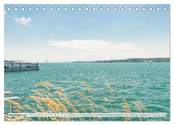 Produktbild: Traumhafter Bodensee (Tischkalender 2026 DIN A5 quer), CALVENDO Monatskalender