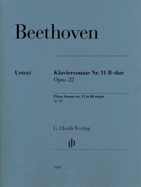 Produktbild: Ludwig van Beethoven - Klaviersonate Nr. 11 B-dur op. 22