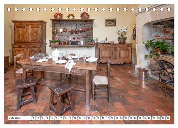 Produktbild: F&uuml;rstliche K&uuml;chen und Tafeln (Tischkalender 2026 DIN A5 quer), CALVENDO Monatskalender