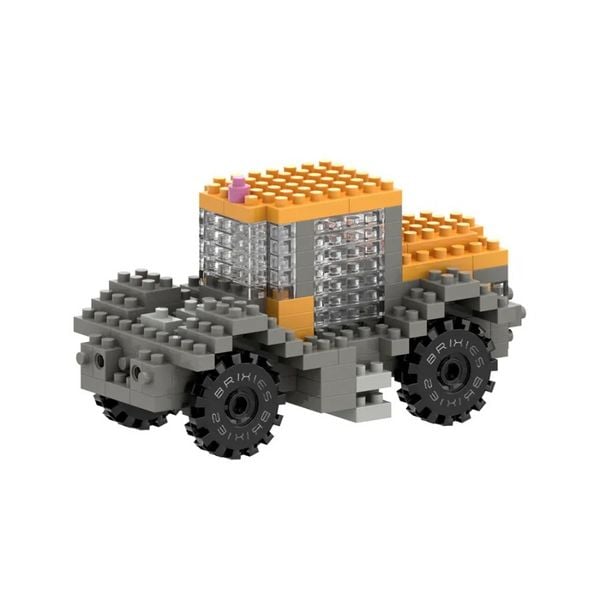 Produktbild: BRIXIES 250010 - JCB Traktor, 3D Konstruktionsbausatz aus Ministeinen, 234 Teile