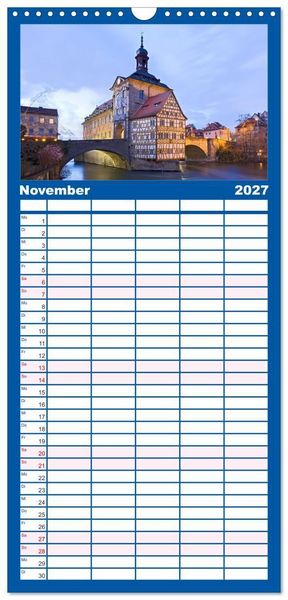 Produktbild: Familienplaner 2027 - Welterbe - Kultur und Natur in Deutschland mit 5 Spalten (Wandkalender, 21 x 45 cm) CALVENDO