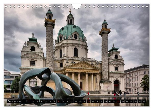 Produktbild: Wien - &Ouml;sterreichs charmante Hauptstadt (Wandkalender 2026 DIN A4 quer), CALVENDO Monatskalender