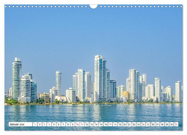 Produktbild: Traumziele Mittelamerikas - Costa Rica, Panama und Kolumbien (Wandkalender 2026 DIN A3 quer), CALVENDO Monatskalender
