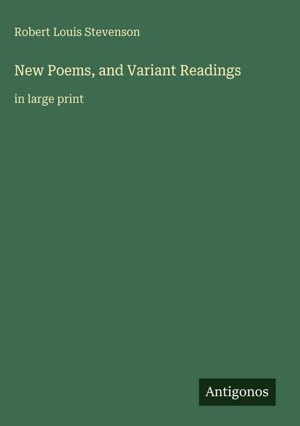 Produktbild: New Poems, and Variant Readings