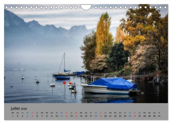 Produktbild: Montreux, la Riviera Suisse (Calendrier mural 2026 DIN A4 vertical), CALVENDO calendrier mensuel