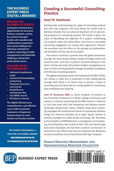 Produktbild: Creating a Successful Consulting Practice