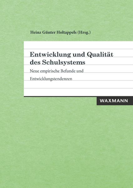 Produktbild: Entwicklung und Qualit&auml;t des Schulsystems