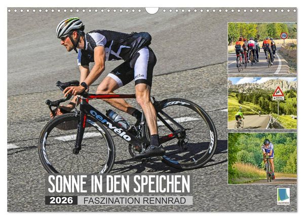 Produktbild: Sonne in den Speichen - Faszination Rennrad (Wandkalender 2026 DIN A3 quer), CALVENDO Monatskalender