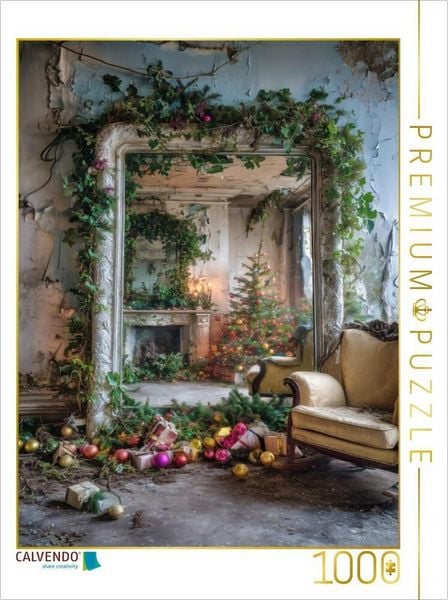 Produktbild: CALVENDO Puzzle Er sah in den Spiegel und fand sich in einer anderen Zeit | 1000 Teile Lege-Gr&ouml;&szlig;e 64x48cm Foto-Puzzle f&uuml;r gl&uuml;ckliche Stunden