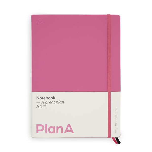 Produktbild: Notizbuch A4 Hardcover Candy Pink Liniert, 192 Seiten