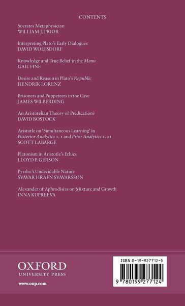 Produktbild: Oxford Studies in Ancient Philosophy