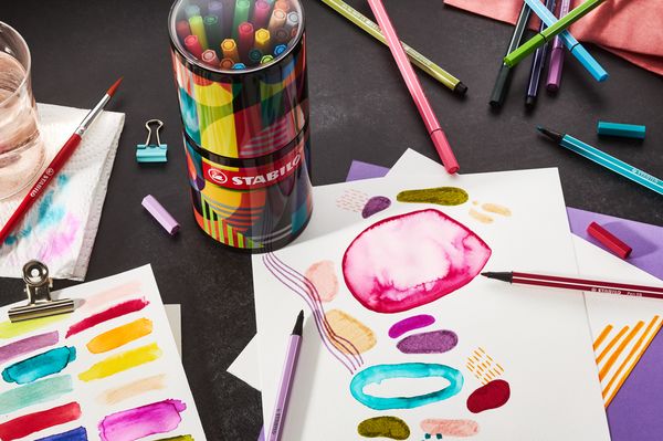 Produktbild: STABILO Pen 68 45er ARTY Met.Dose rund