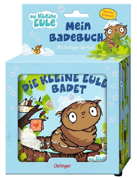 Die kleine Eule badet