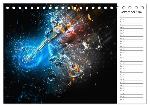 Produktbild: Downhill Explosion (Tischkalender 2026 DIN A5 quer), CALVENDO Monatskalender