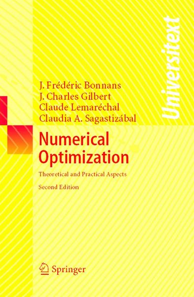Produktbild: Numerical Optimization