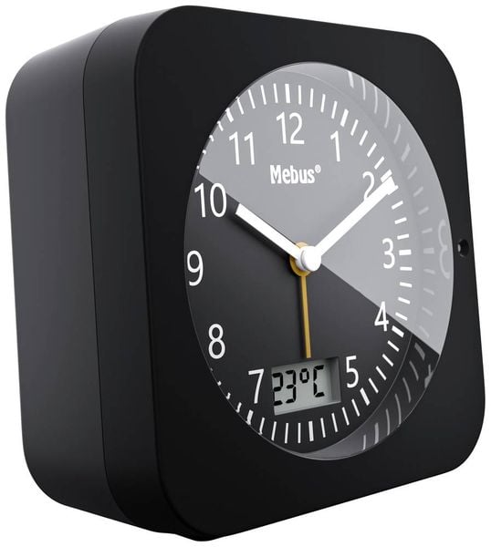Produktbild: Mebus 25609 Funk Wecker Schwarz
