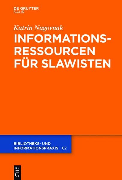 Produktbild: Informationsressourcen f&uuml;r Slawisten