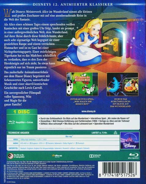 Produktbild: Alice im Wunderland - Disney Classics