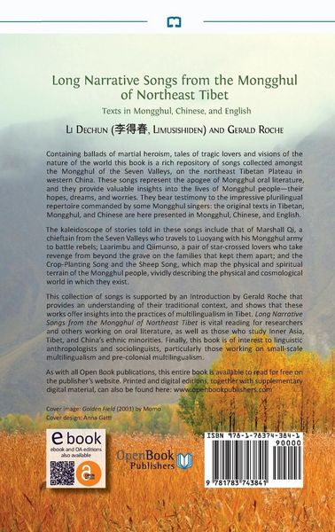 Produktbild: Long Narrative Songs from the Mongghul of Northeast Tibet