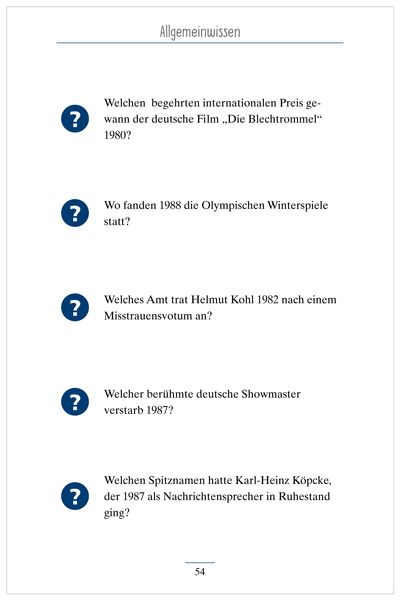 Produktbild: Allgemeinwissen. Das Ged&auml;chtnistraining-Quiz f&uuml;r Senioren. Ideal als Besch&auml;ftigung, Ged&auml;chtnistraining, Aktivierung bei Demenz.